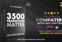 4K视频素材：3500个多类型遮罩蒙板转场过渡动画Ultimate Transition Mattes Pack v8（含AE模板工程）