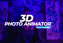 AE预设-三维图片视频放大缩小视差动画预设3D Photo Animator